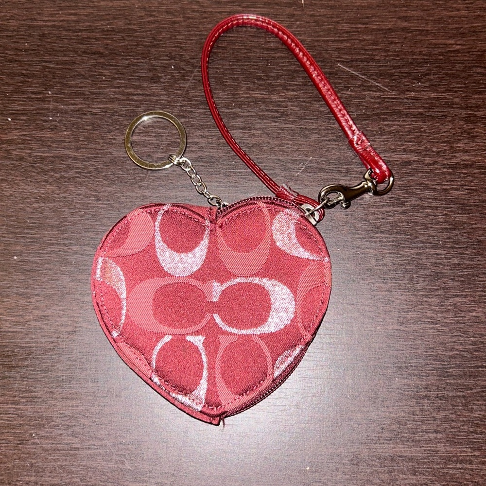 Coach heart wallet
